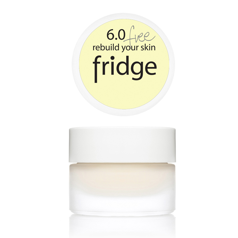 Świeży krem-maska do twarzy z ceramidami fridge 6.0 Rebuild your skin 4 ml w szklanym pojemniku