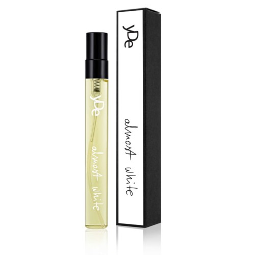 Naturalne niszowe perfumy yDe Almost white 10ml w szklanej buteleczce.