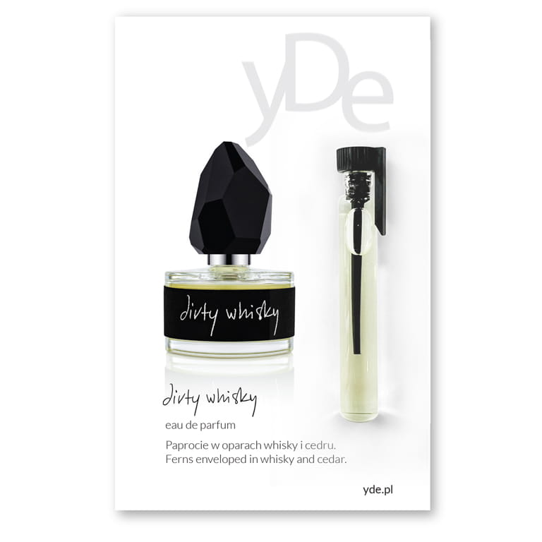 próbka perfum yDe Dirty whisky 2ml w szklanej fiolce