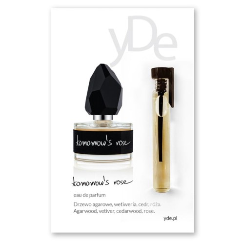 próbka perfum yDe Tomorrow's rose 2ml w szklanej fiolce.