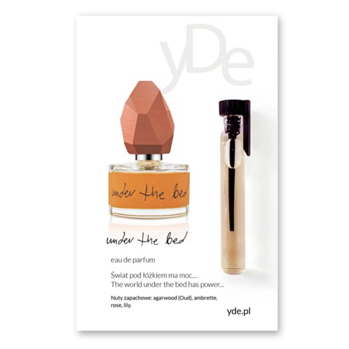 próbka niszowych perfum yDe Under the bed w mini fiolce szklanej 2ml